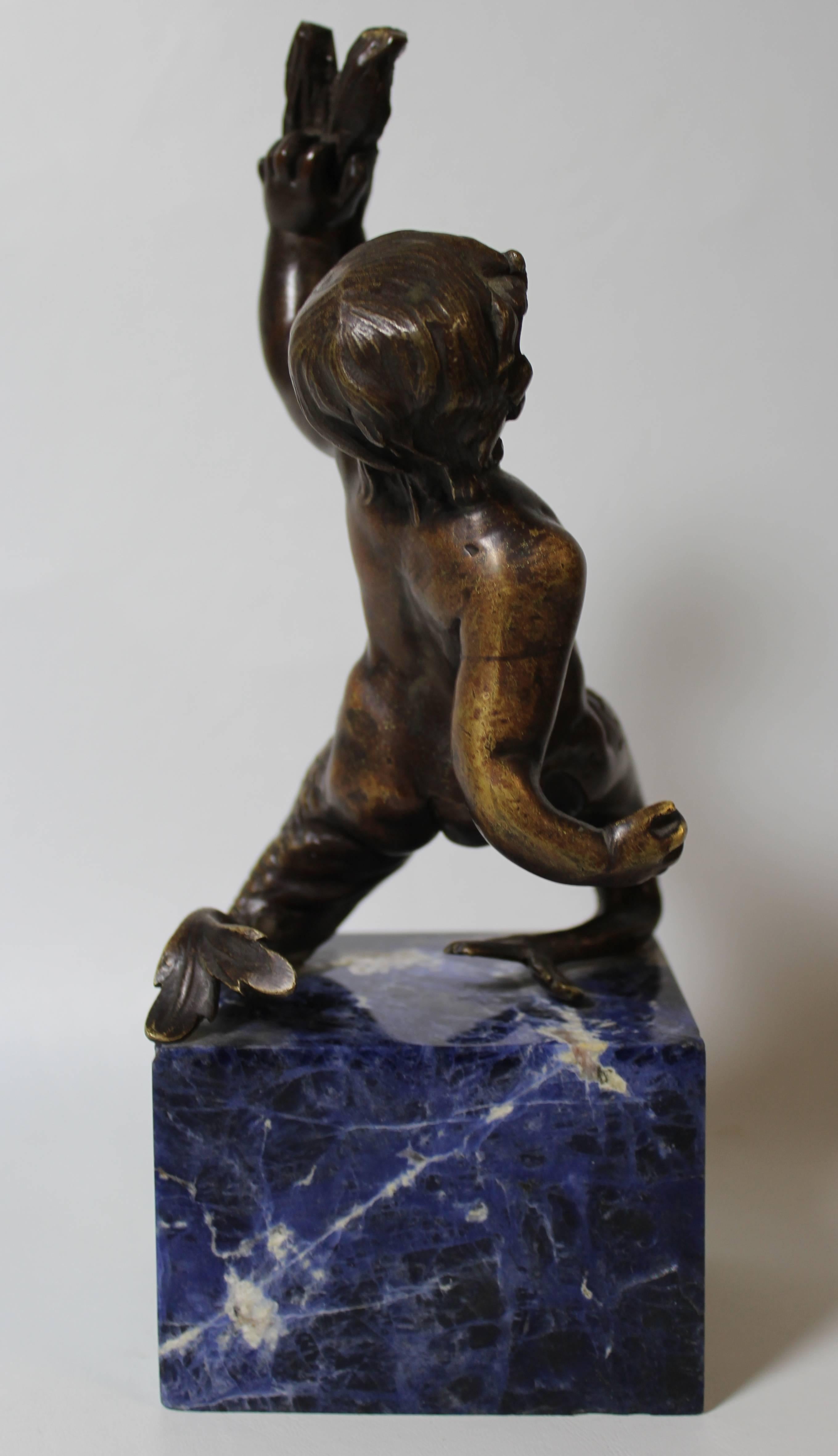Sculpture italienne de Merman « Puti Di Mare » en bronze État moyen - En vente à Hamilton, Ontario