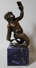 Italian Bronze 'Puti Di Mare' Merman Sculpture