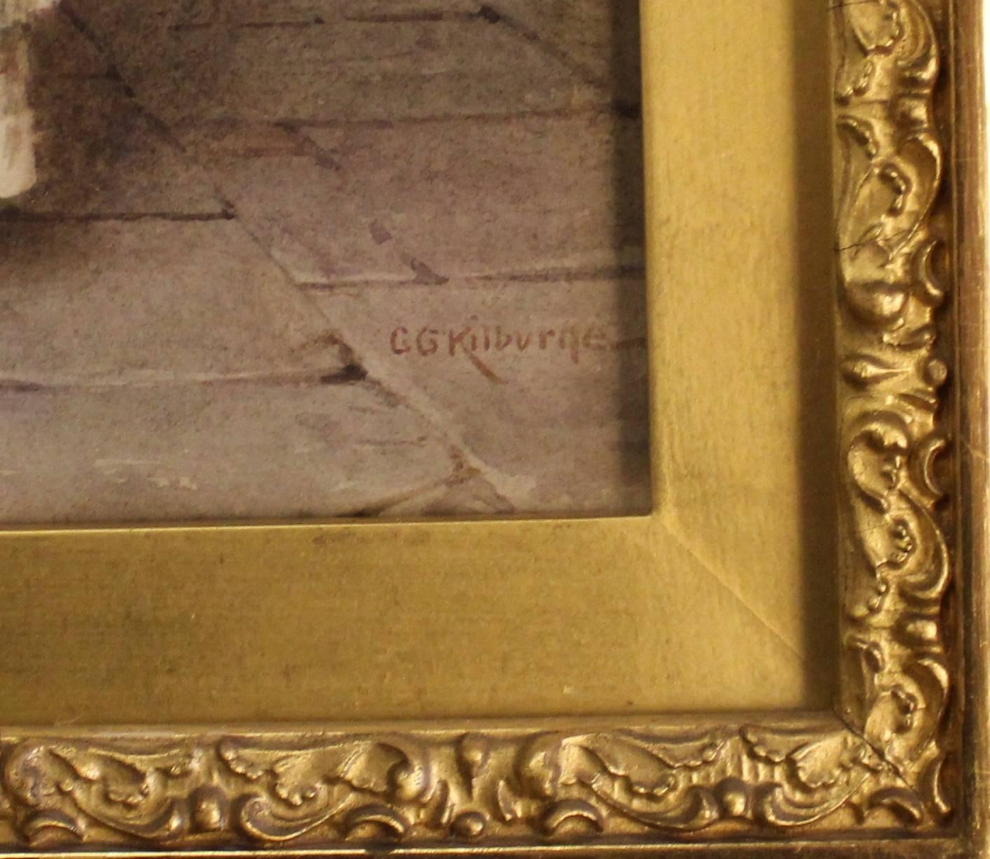 George Goodwin Kilburne Painting In Good Condition In Hamilton, Ontario