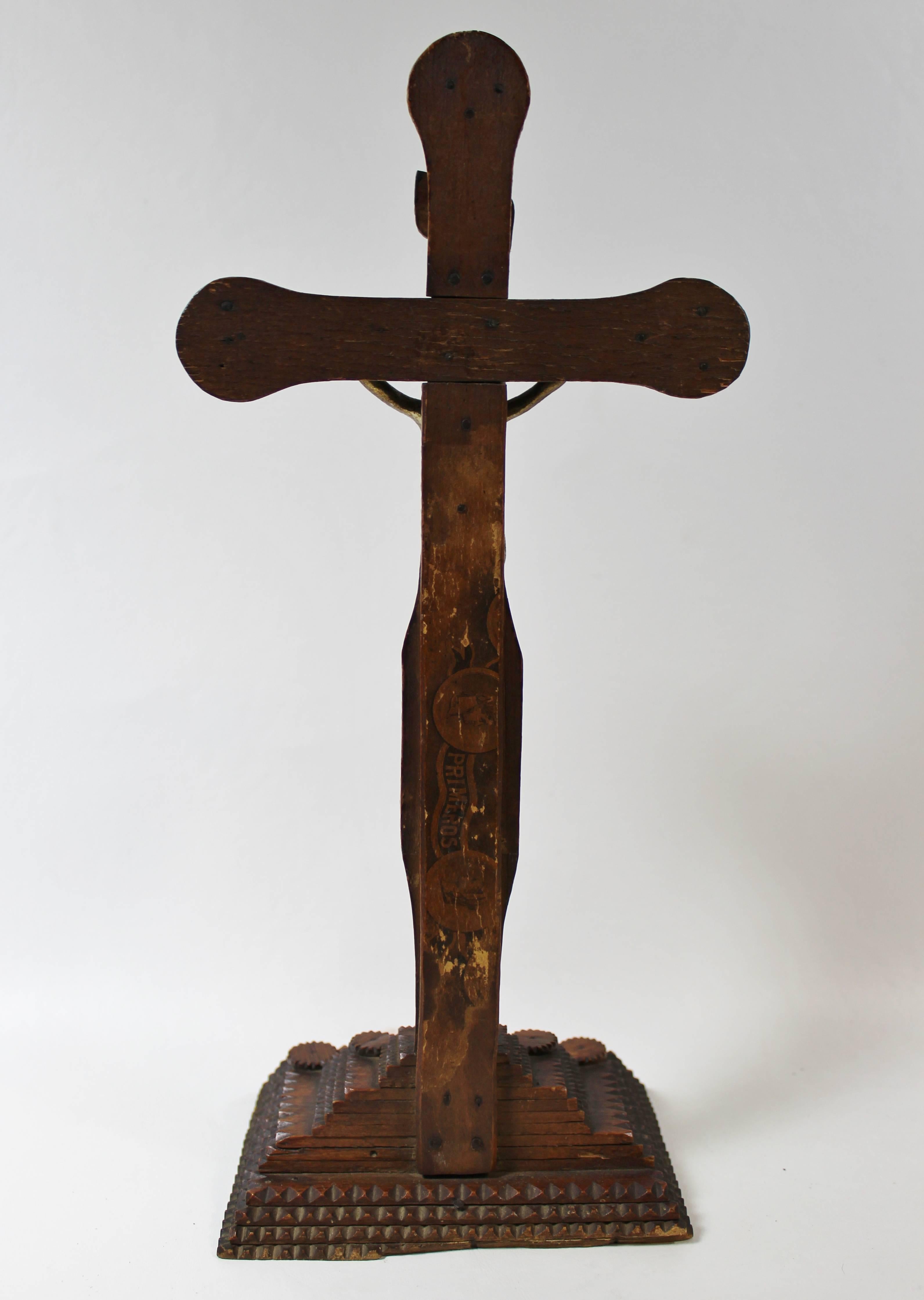 Tramp Art Crucifix 1