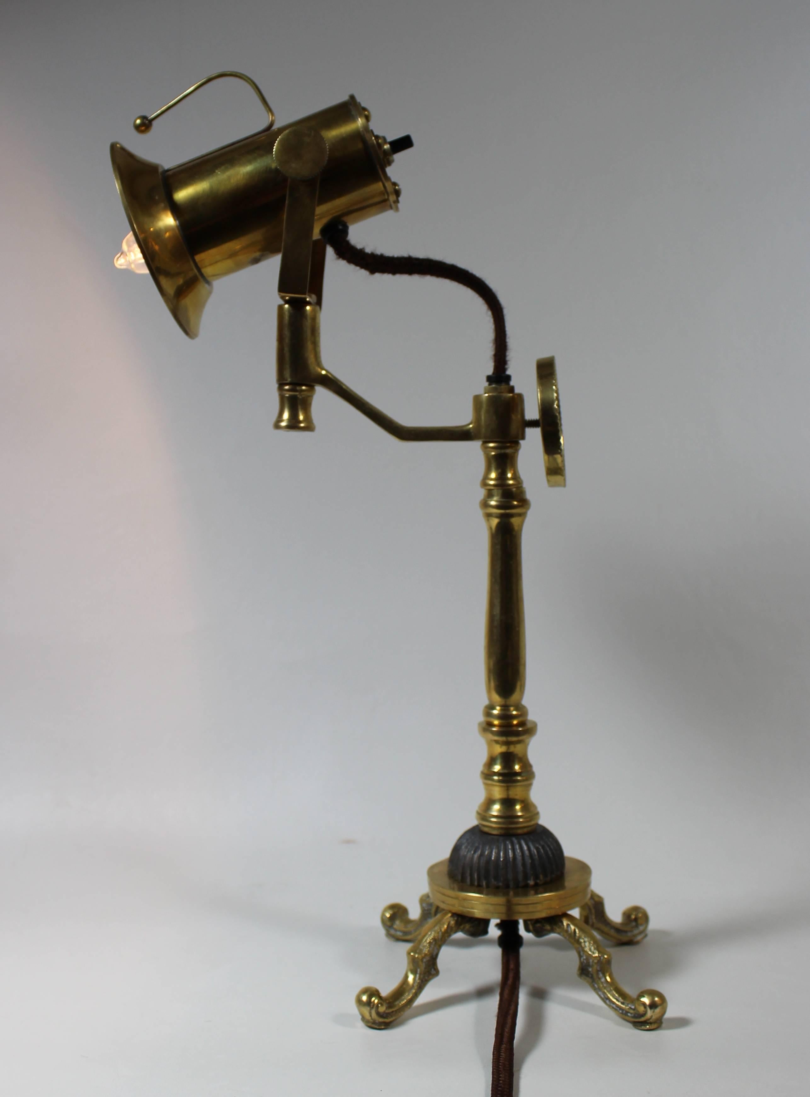Steampunk Nautical Industrial lamp.

Free shipping within the United States and Canada.