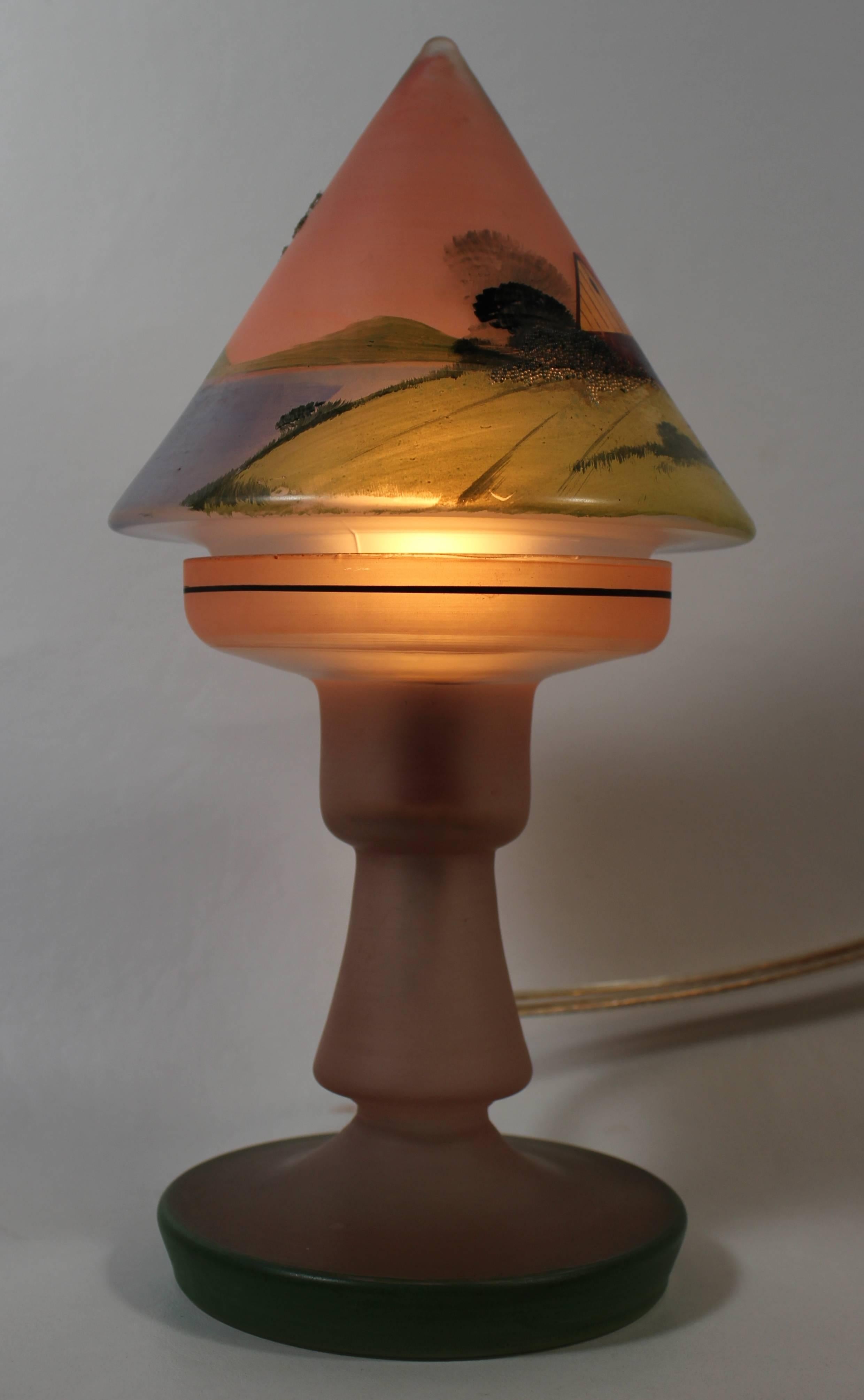 art deco boudoir lamp