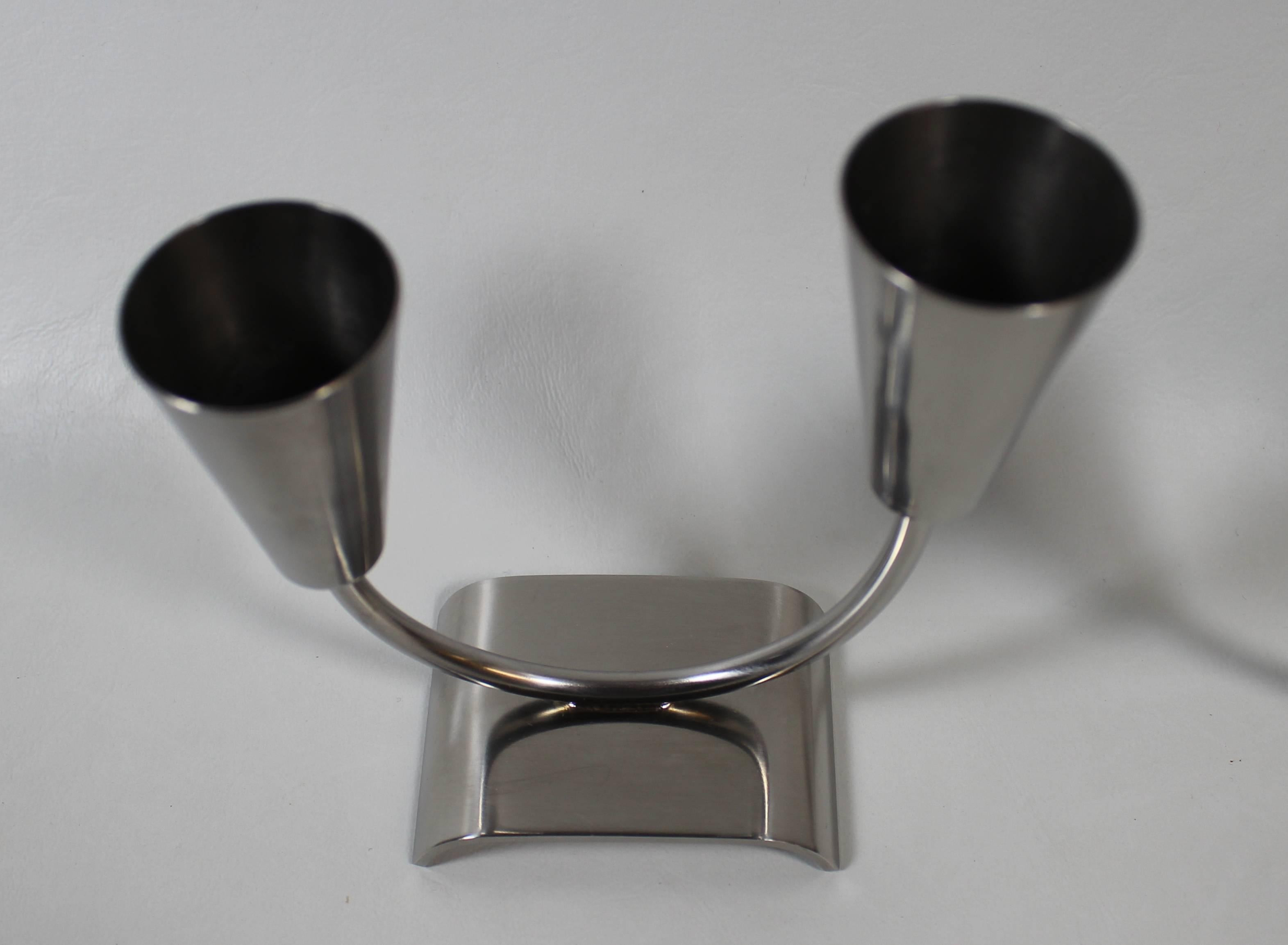 Pair of Danish modern candleholders by Selandia.

Free shipping within the United States and Canada.