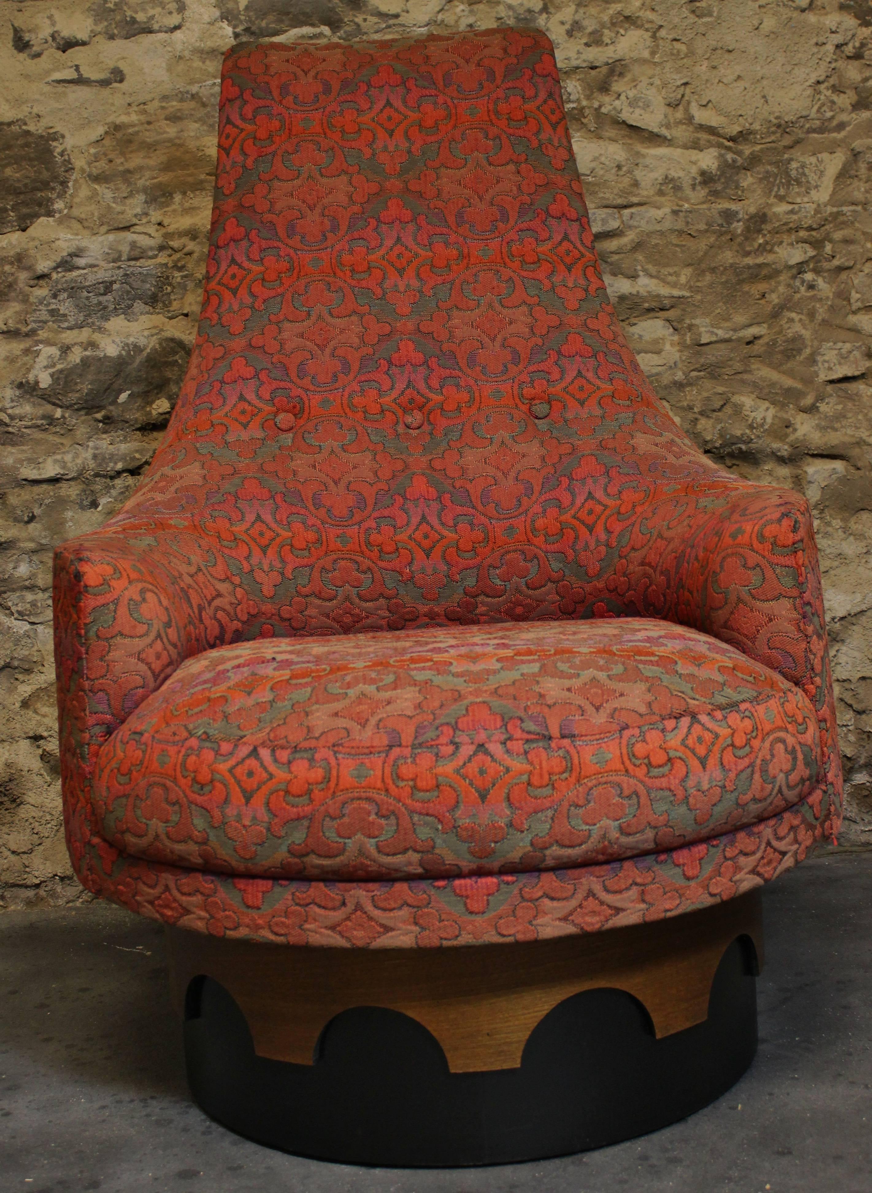Adrian Pearsall High Back Swivel Chair.  The upholstery could use some updating.
