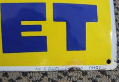 Giuseppe Magagnoli 'Maga' Art Deco Porcelain Sign, Poster, for Viset