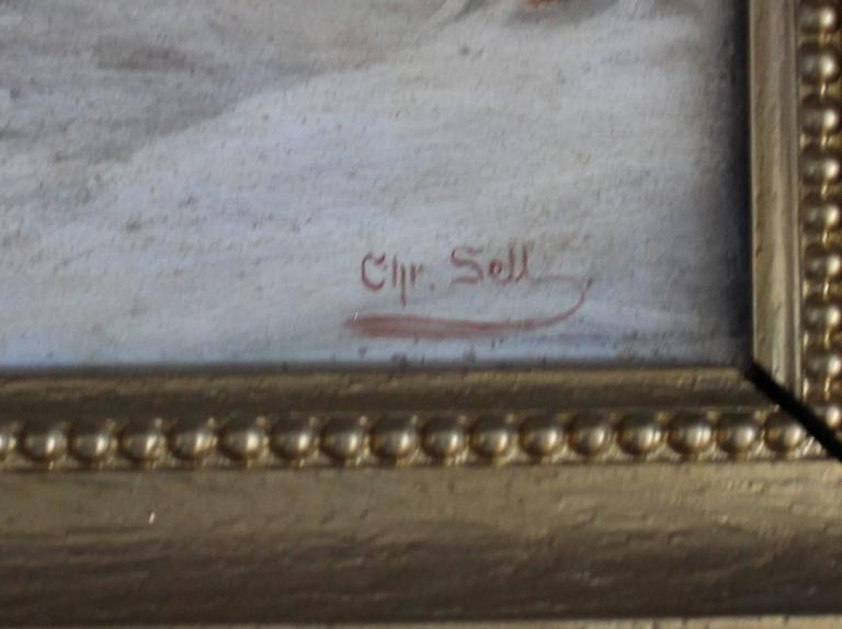 Pair of Christian Sell Oil Paintings at 1stDibs
