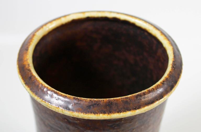 Danish Art Pottery Vase by Soholm Bornholmsk Stentoj For Sale at 1stdibs
