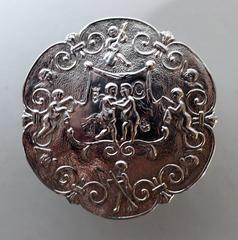 Edwin Thompson Bryant Plata de Ley Francesa Luis XV, Mesa y Sillas para Muñecas