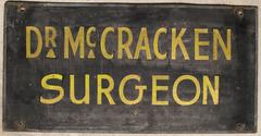19th Century 'Doctor McCracken' Surgeon's Trade Sign