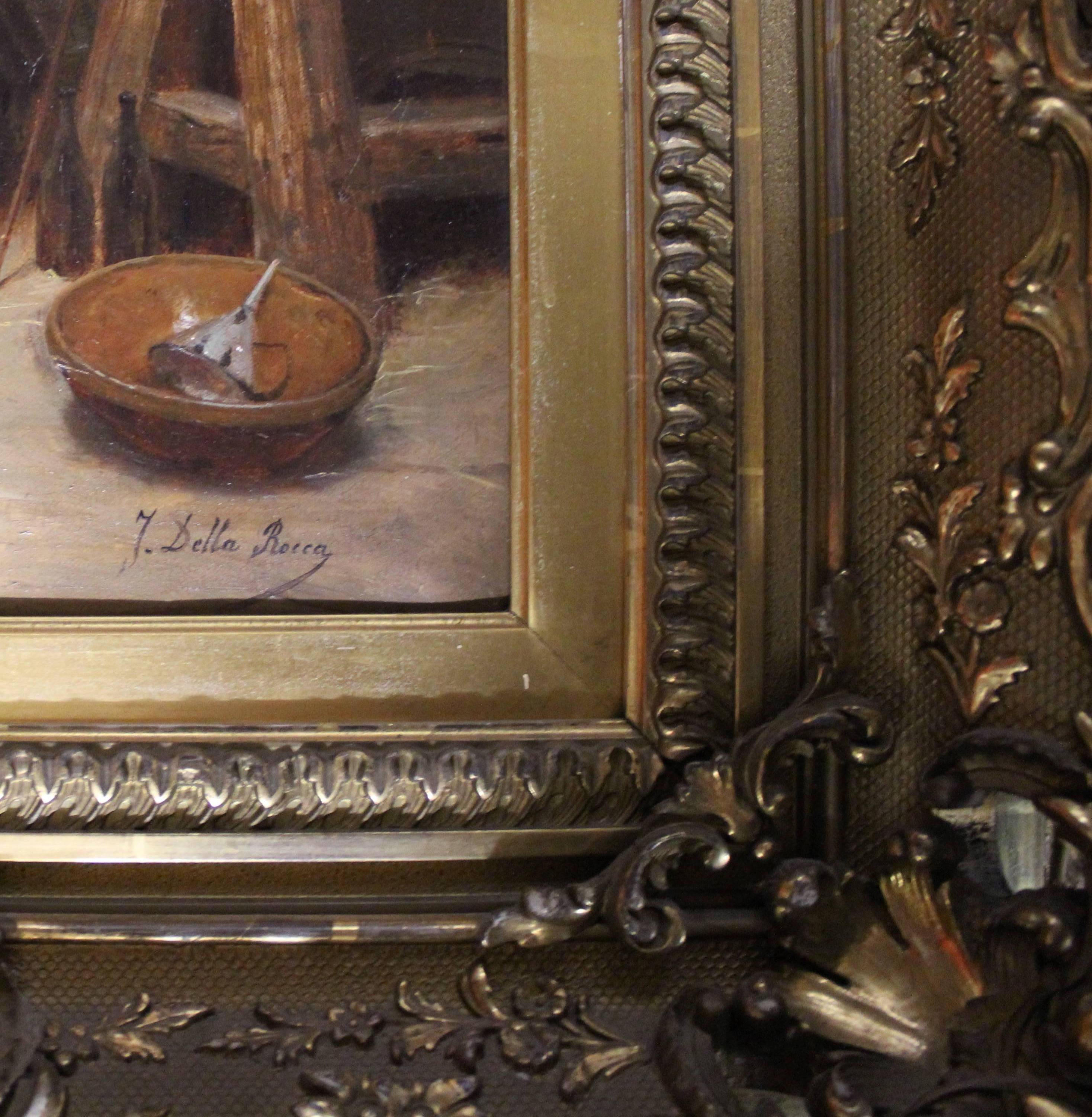 Italian J. Della Rocca Painting