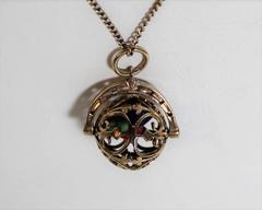 English Gold Lucky Dice Pendant