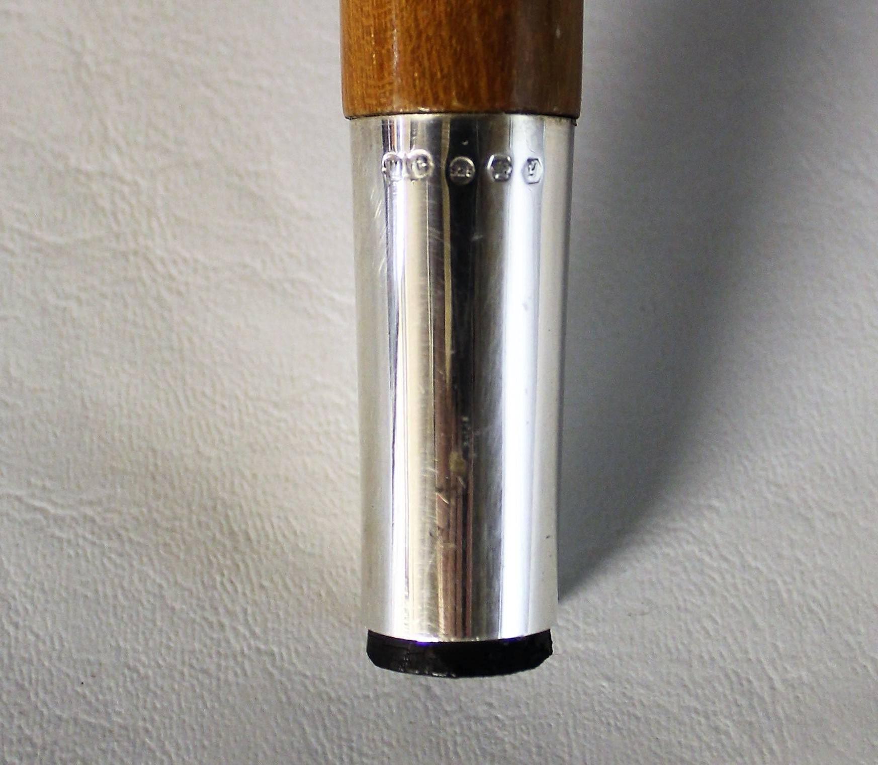 Sterling Silver Hornbill Walking Stick by William Comyns, London 2