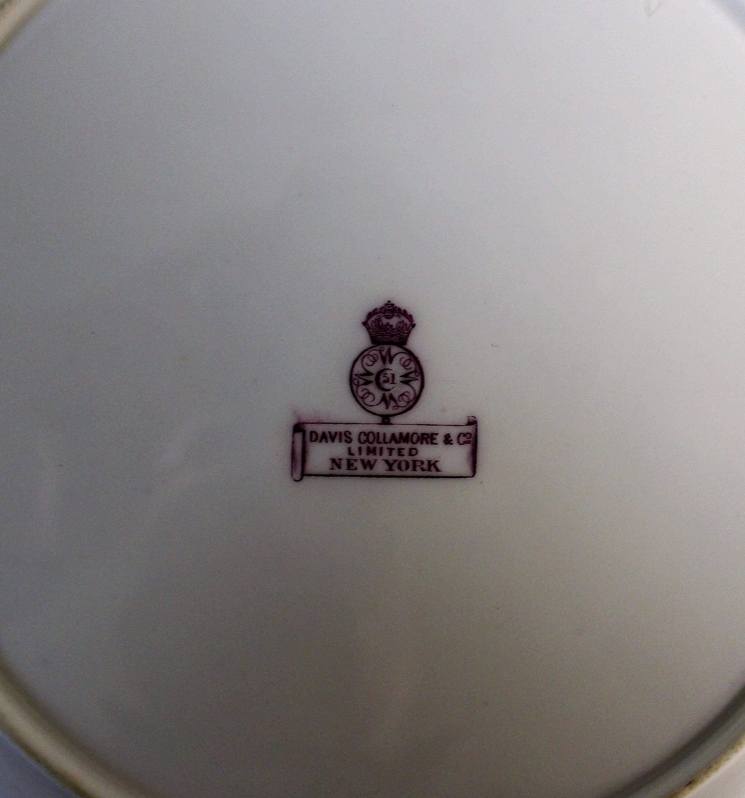 Set of Six Royal Worcester Porcelain Plates For Sale 2