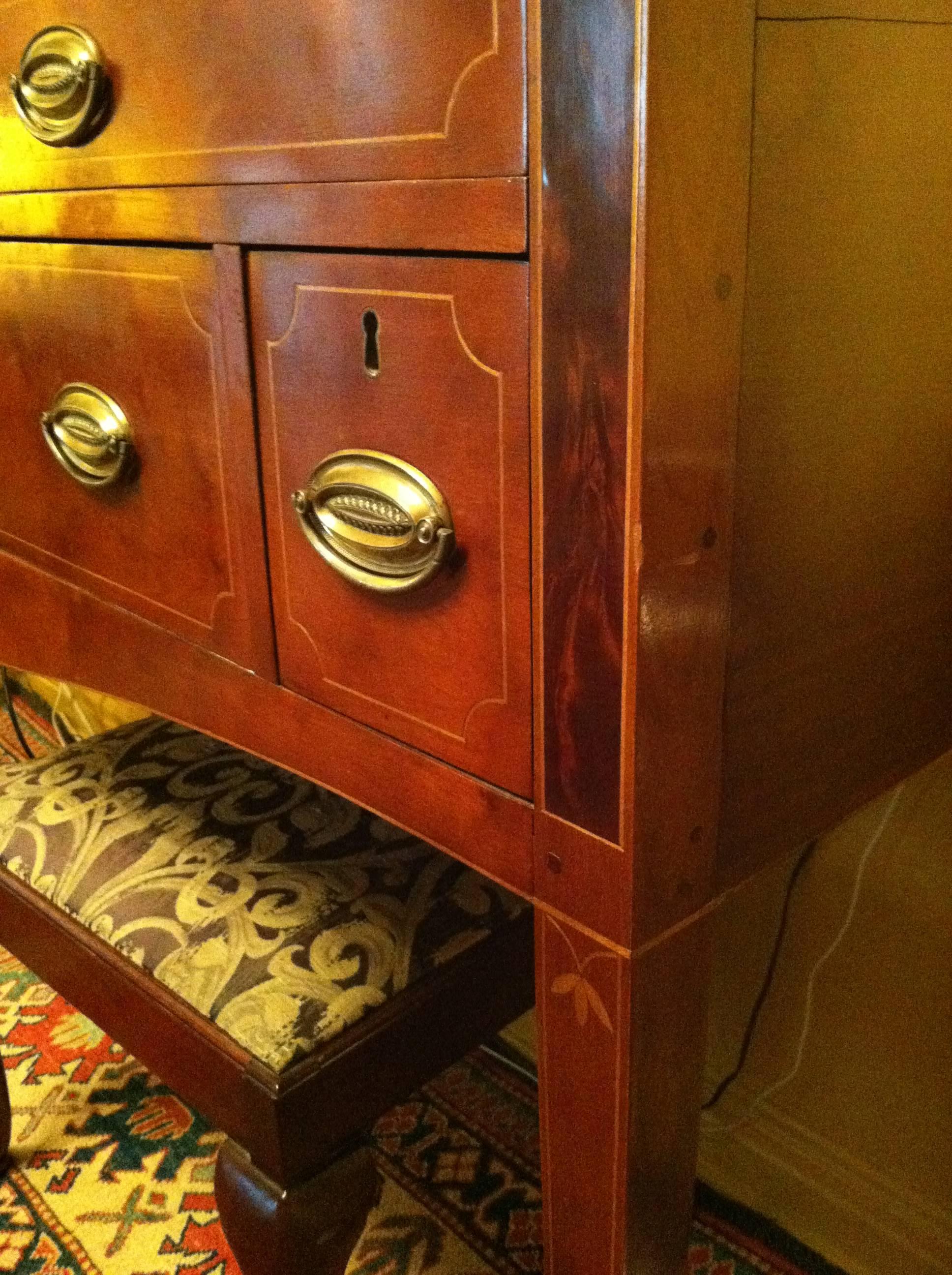American Federal Inlaid Cherry Sideboard For Sale