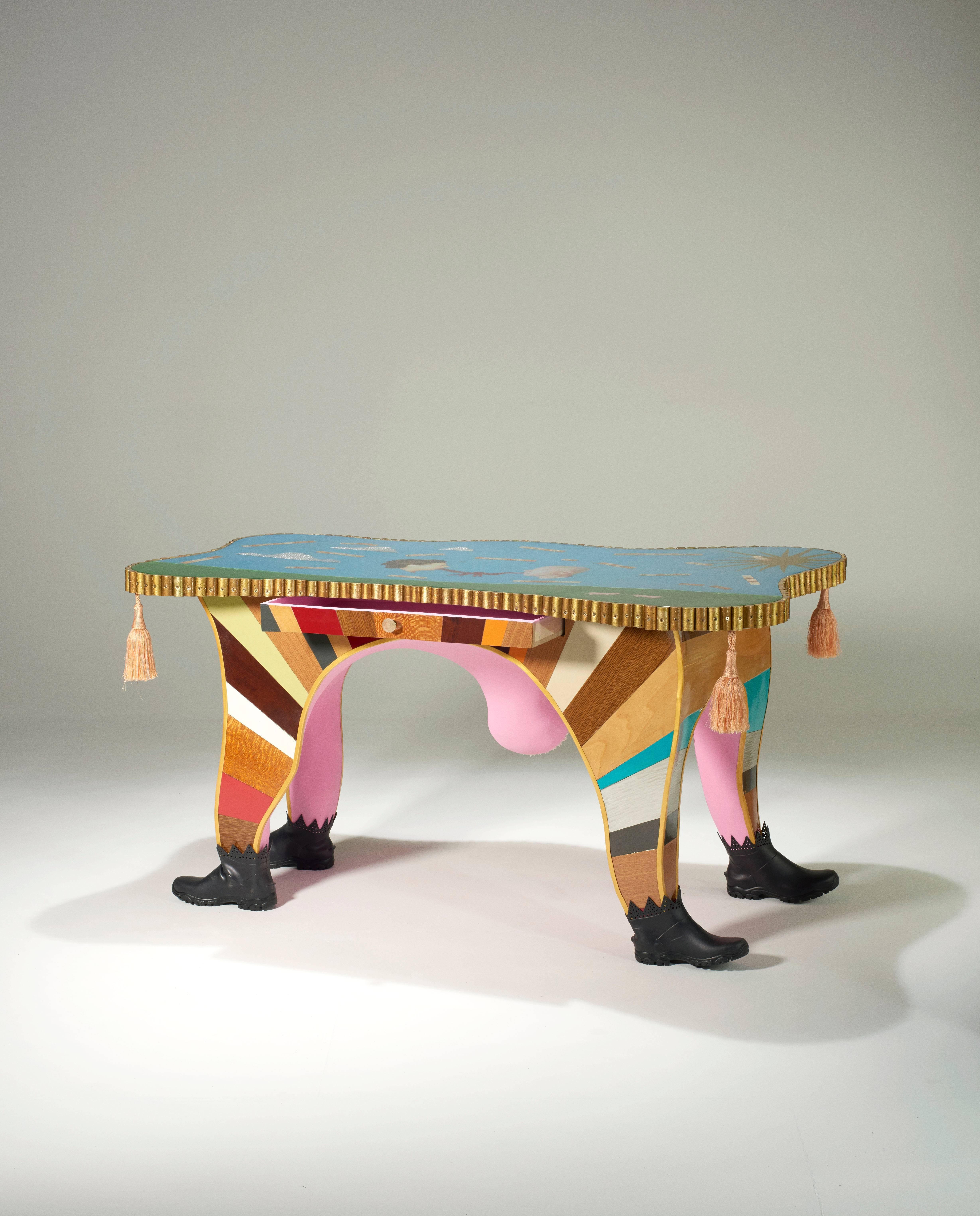 Rajda R Coll-Part,
circa 1950-2024.
Rajda R Coll-Part, real name Rashdar Coll-Part, was the embodiment of brutality, humour and depression at the heart of Mid-Century Modern American design and have been recognized as the most non-influential