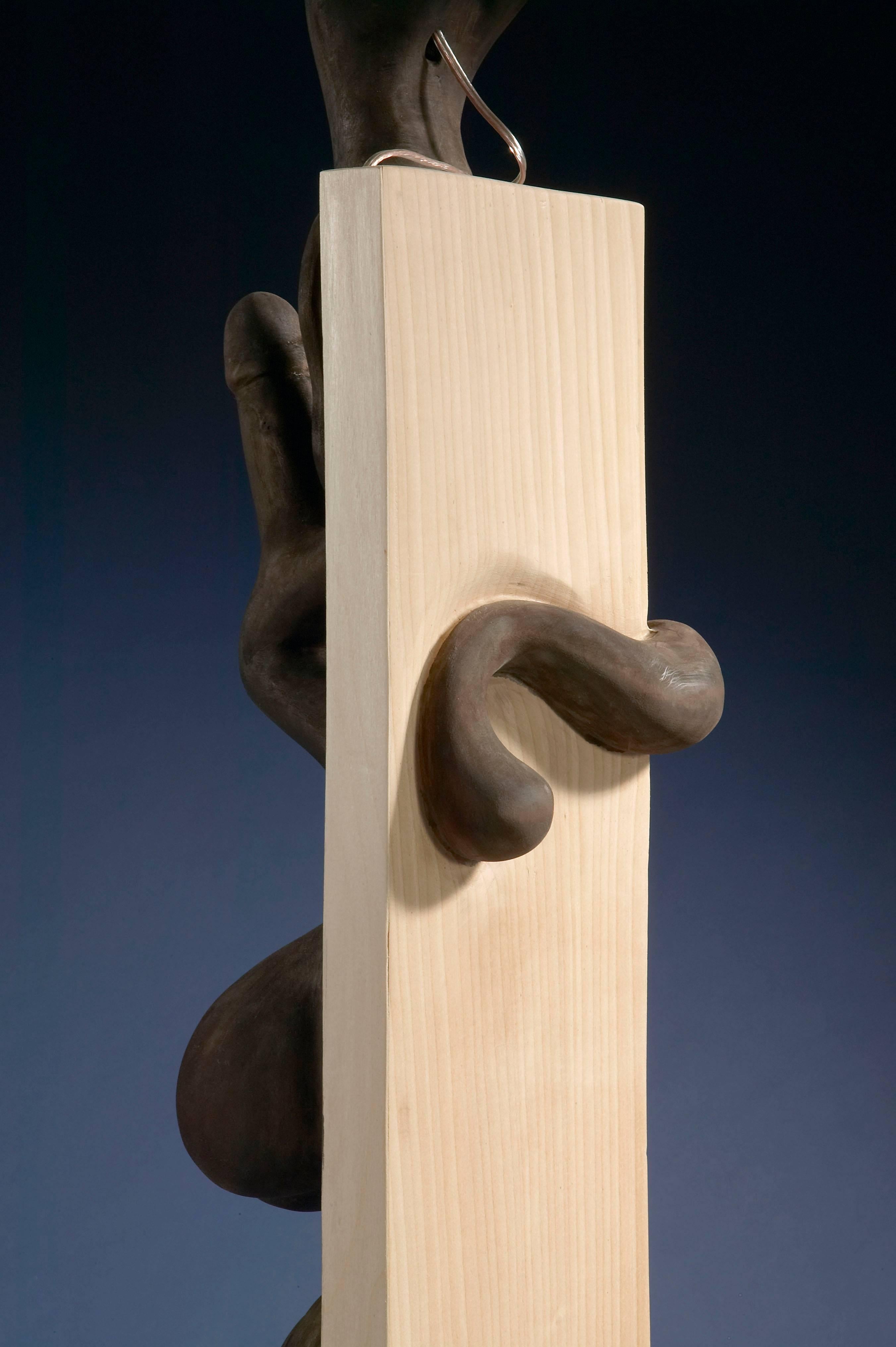 Carved TOTEM Floor Lamp by Mattia Bonetti. In stock