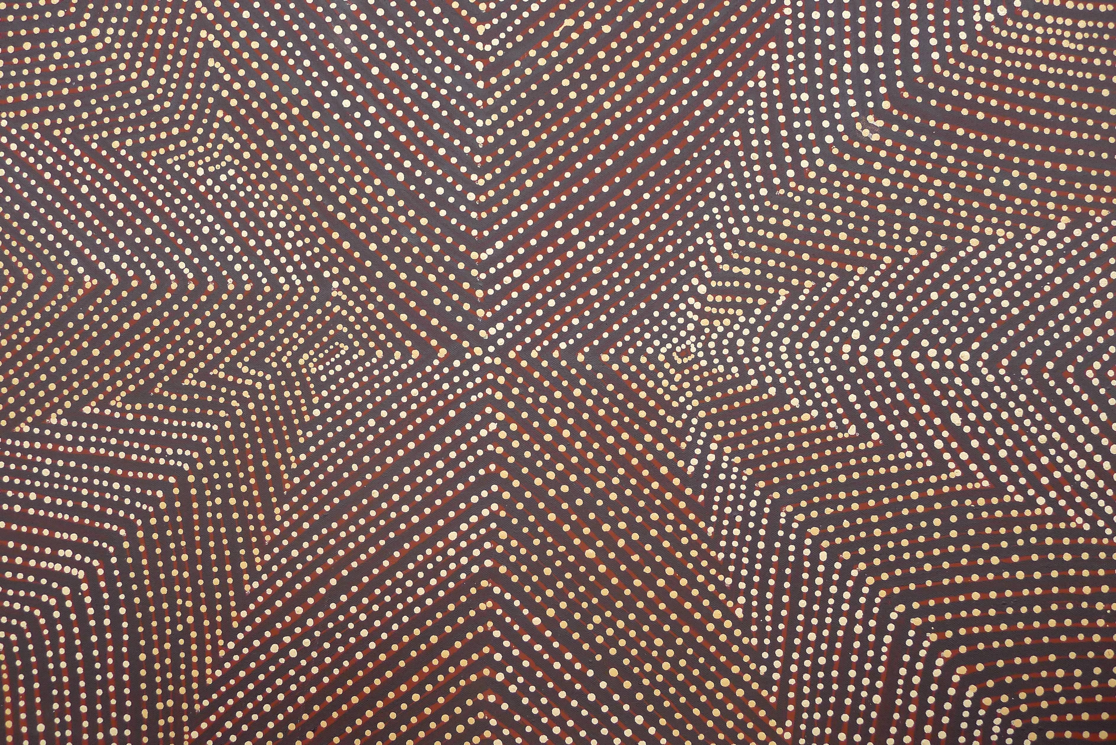 Tribal Indigenous Australian Dotted Pattern Painting by Maureen Napangardi