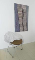 Blue and Black Australian Aboriginal Painting by Doris Bush Nungurrayi