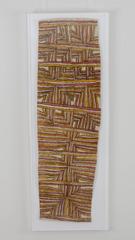 'Leaves of the Bamboo' by Brenda Kesi, Papua New Guinea Bark Cloth Painting
