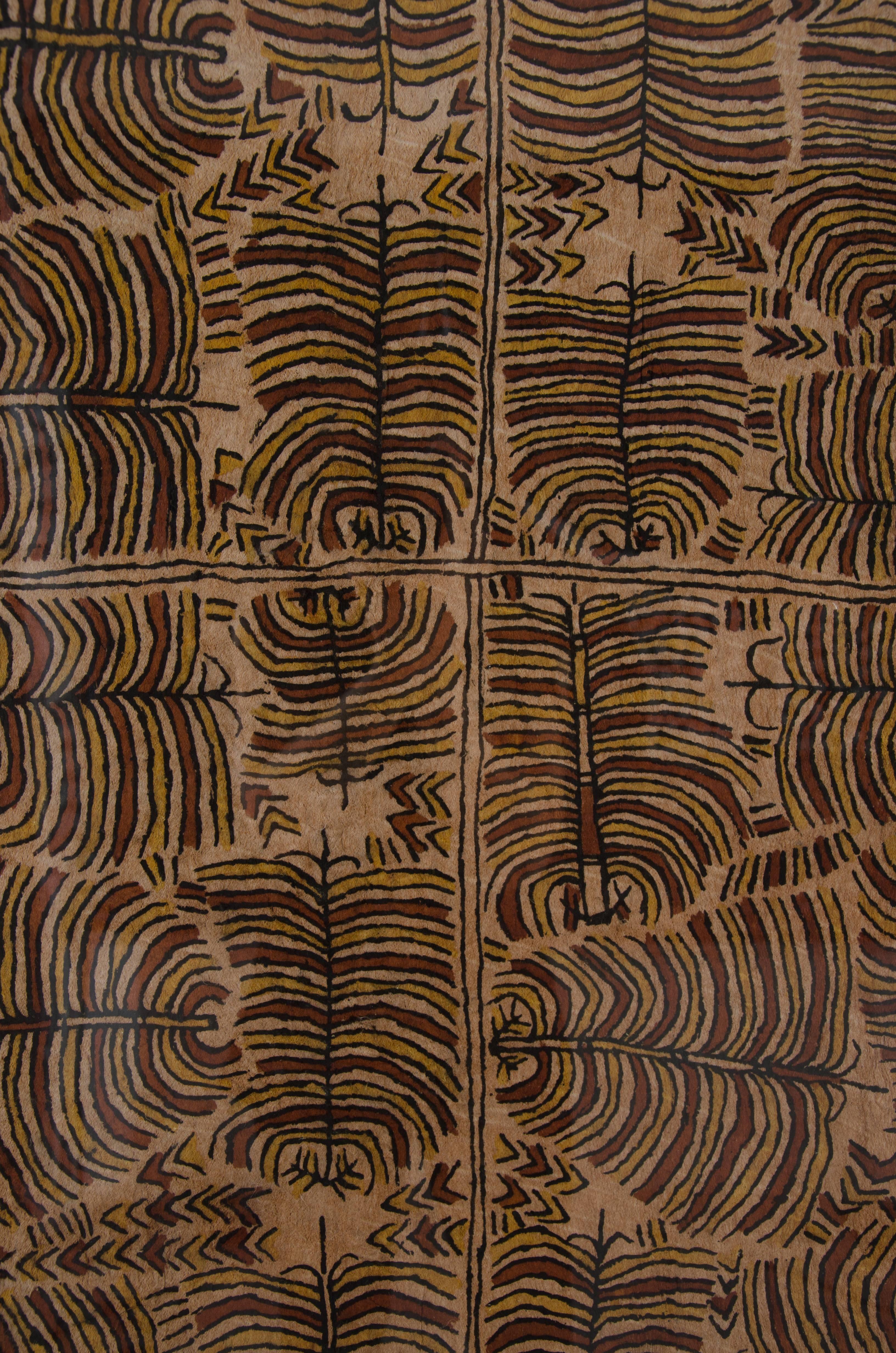 'Misaje' by Martha-Jean Uhamo, Australian Aboriginal Bark-Cloth Painting 3
