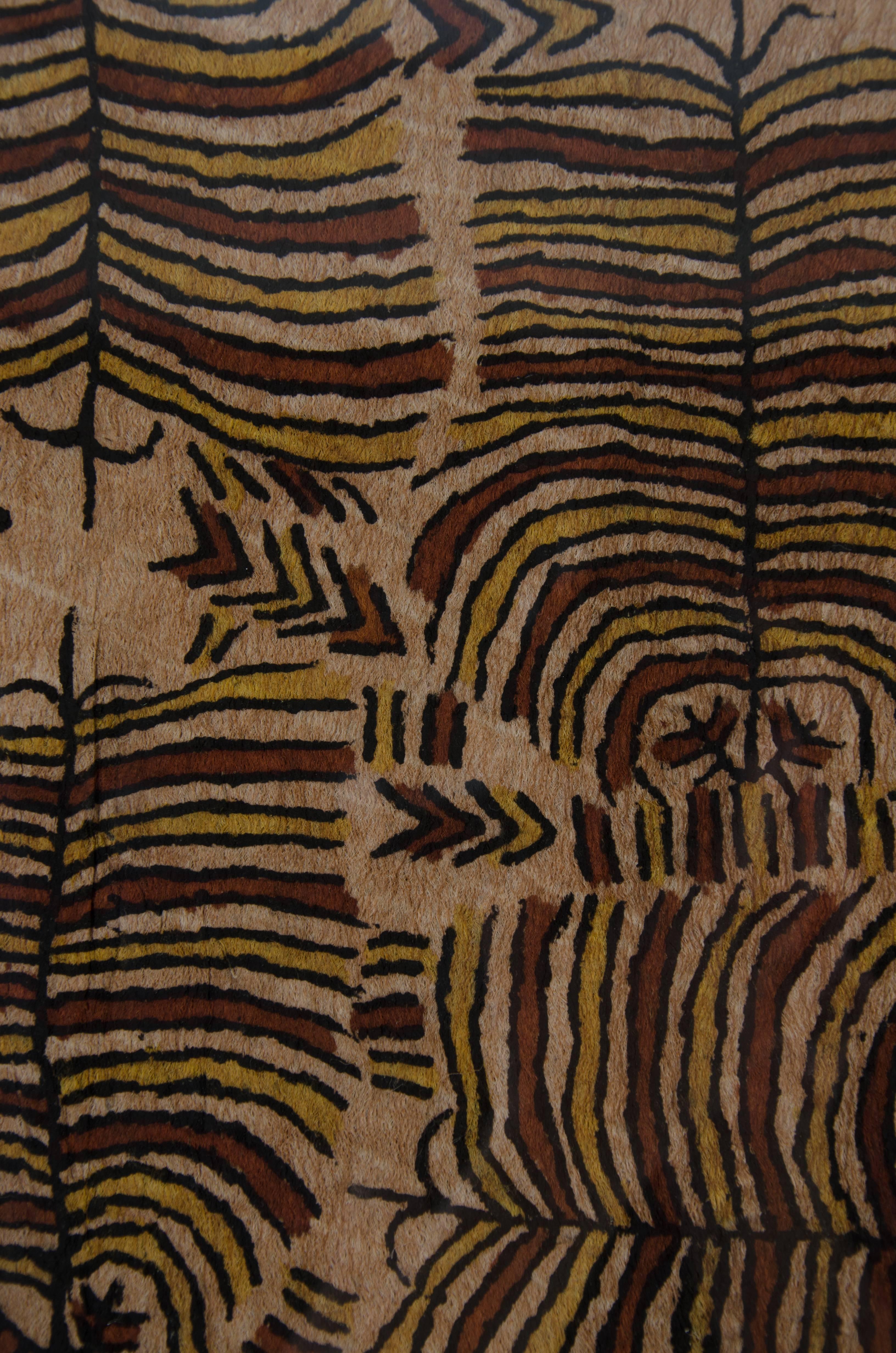 'Misaje' by Martha-Jean Uhamo, Australian Aboriginal Bark-Cloth Painting 1