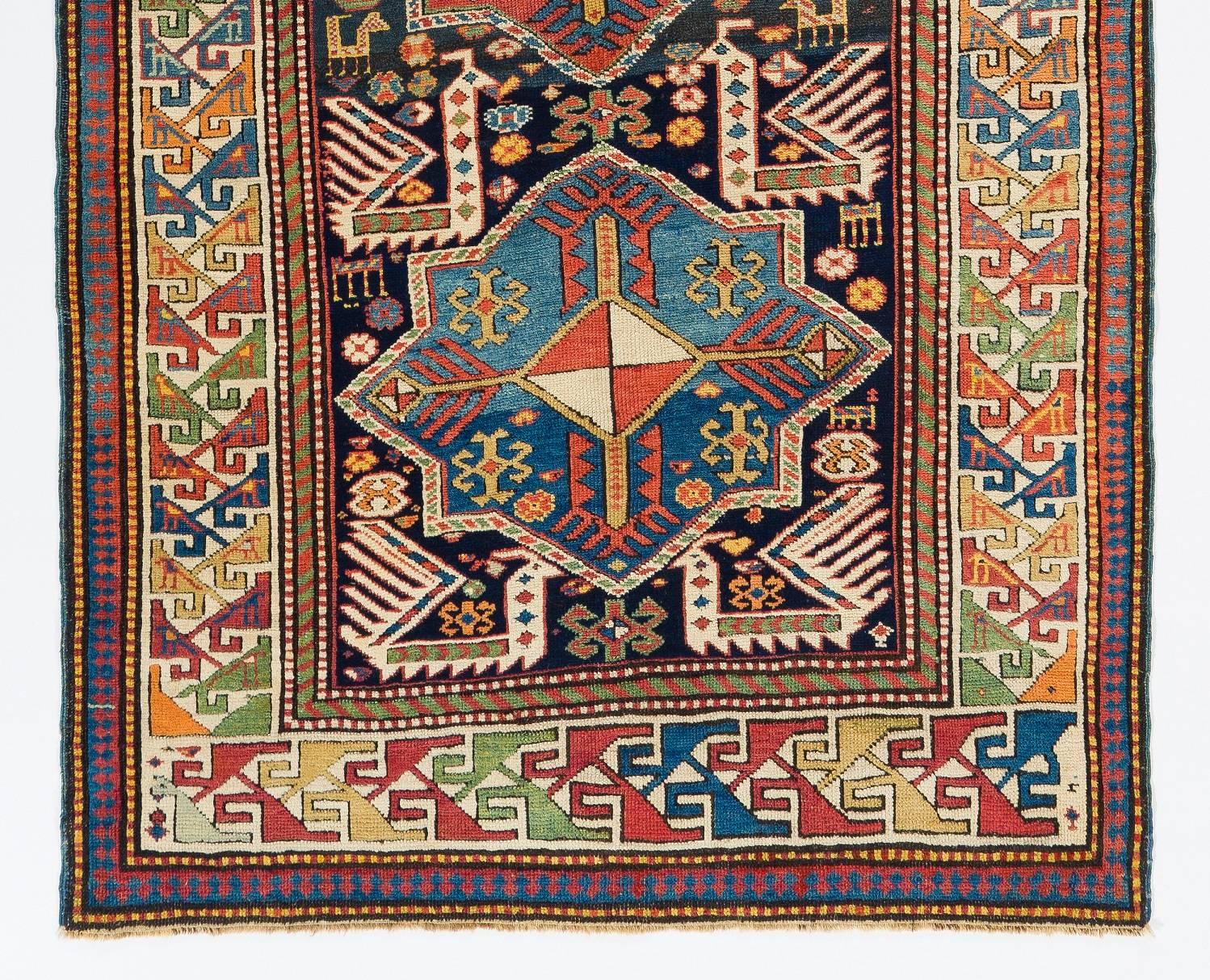 Antique Caucasian Shirvan Akstafa rug.