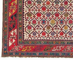 Antique Caucasian Shirvan Prayer Rug, circa 1850