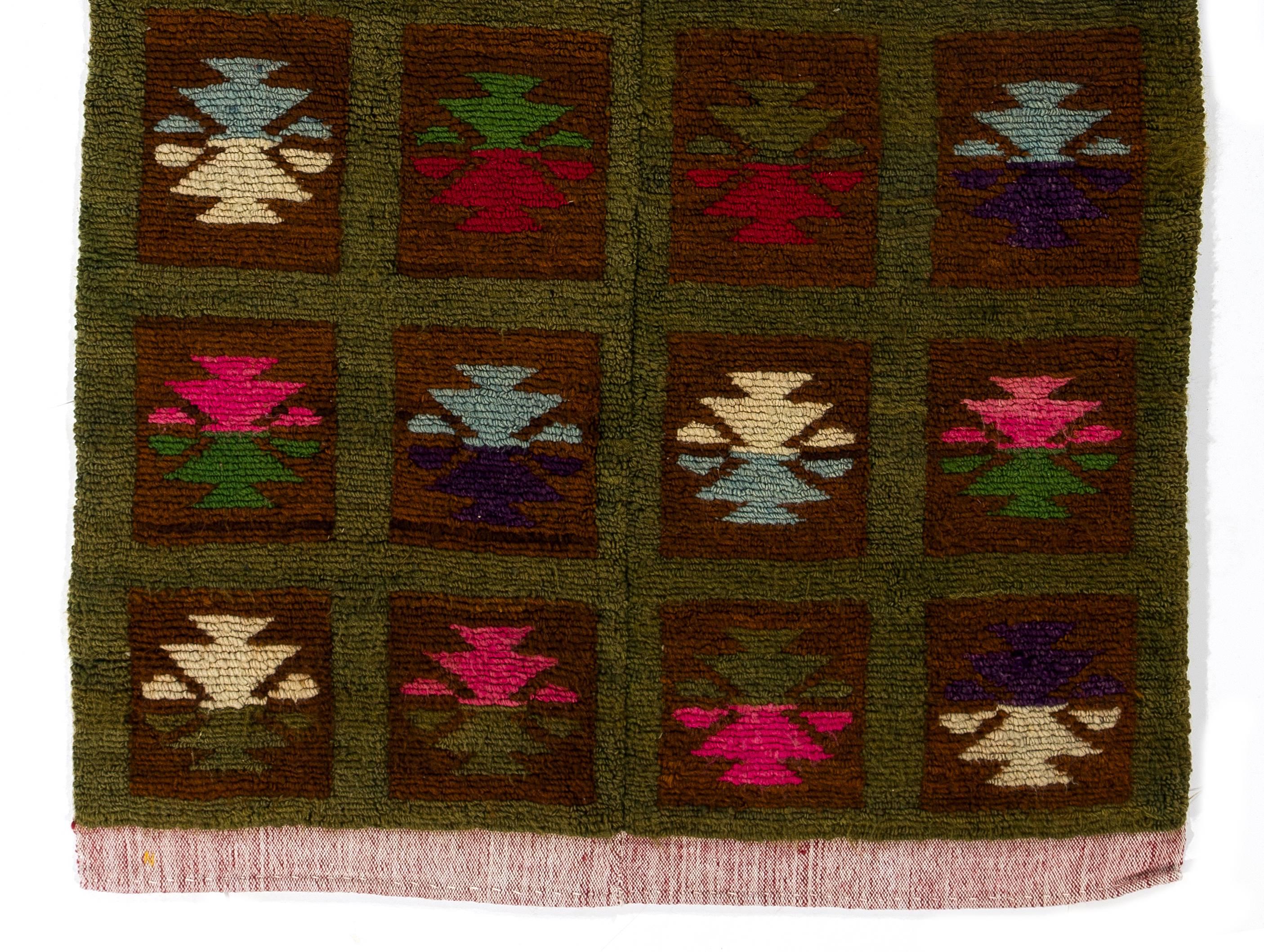Bohemian One of Kind Vintage Tulu Rug