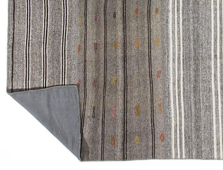 Vintage Nomadic Kilim FlatWeave Rug For Sale at 1stdibs