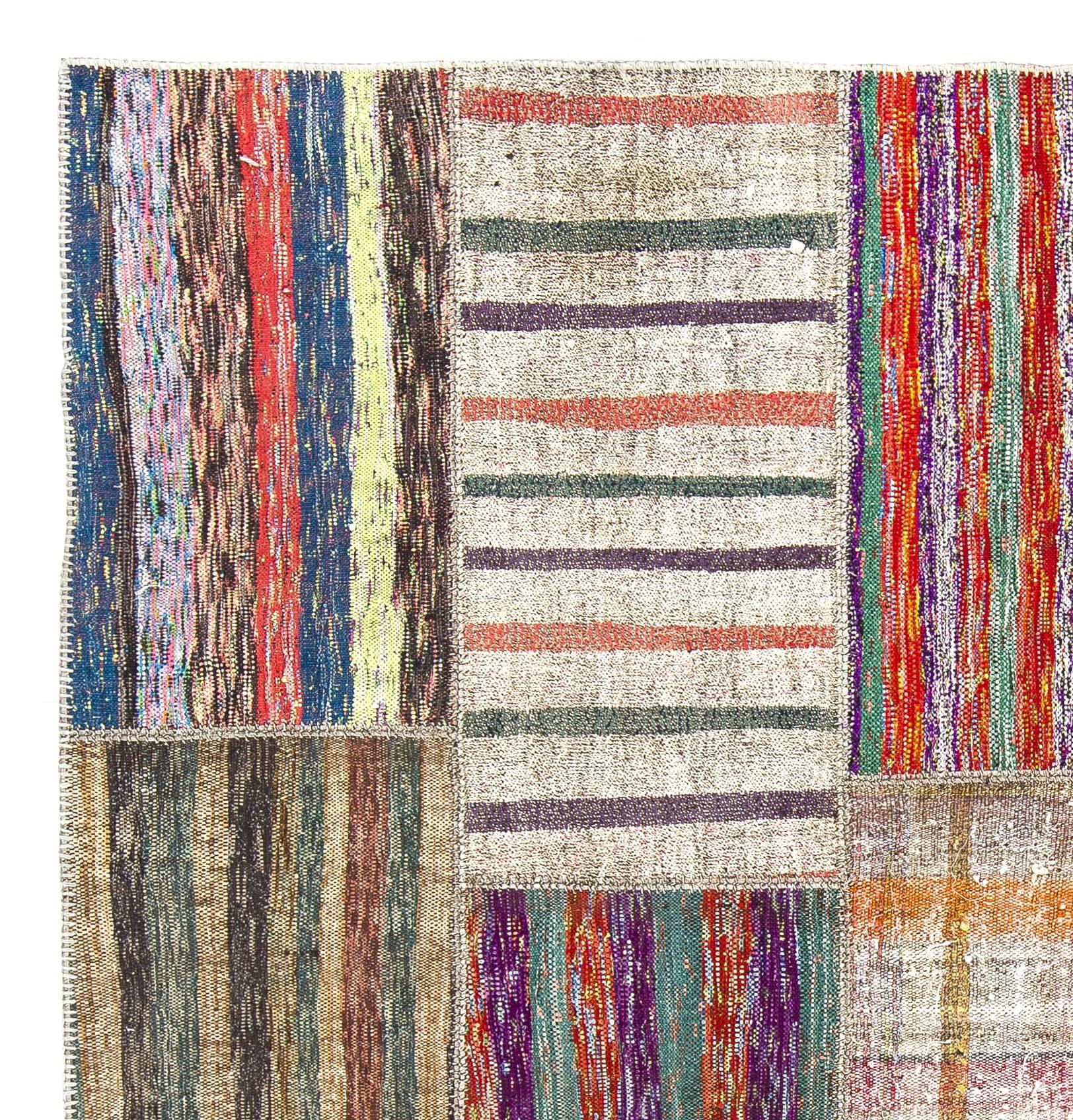 These authentic flat-weaves (Kilims) from Eastern Turkey were handwoven by Nomads around mid-20th century to be used as floor coverings in their tents and winter homes. They were made to use for everyday life rather than re-sale and export purposes