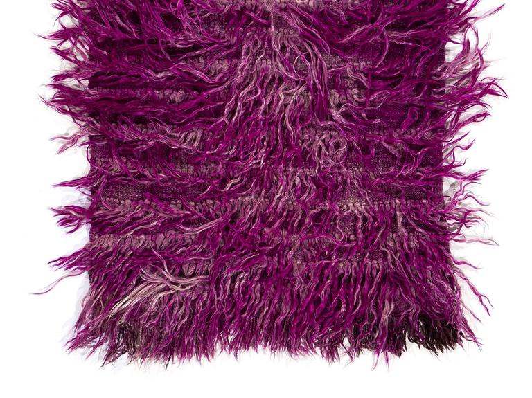 Shag Pile Mohair Tulu Rug at 1stDibs