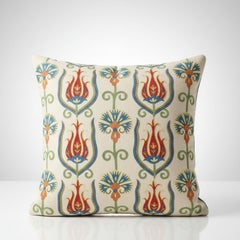 Modernes 20"x19"-Kissen mit Kissenbezug. 100% Seidenspitze-Kissen. Handbesticktes Kissen