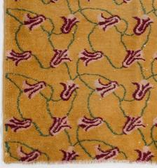 Mid-Century Rug with "Tulips"
