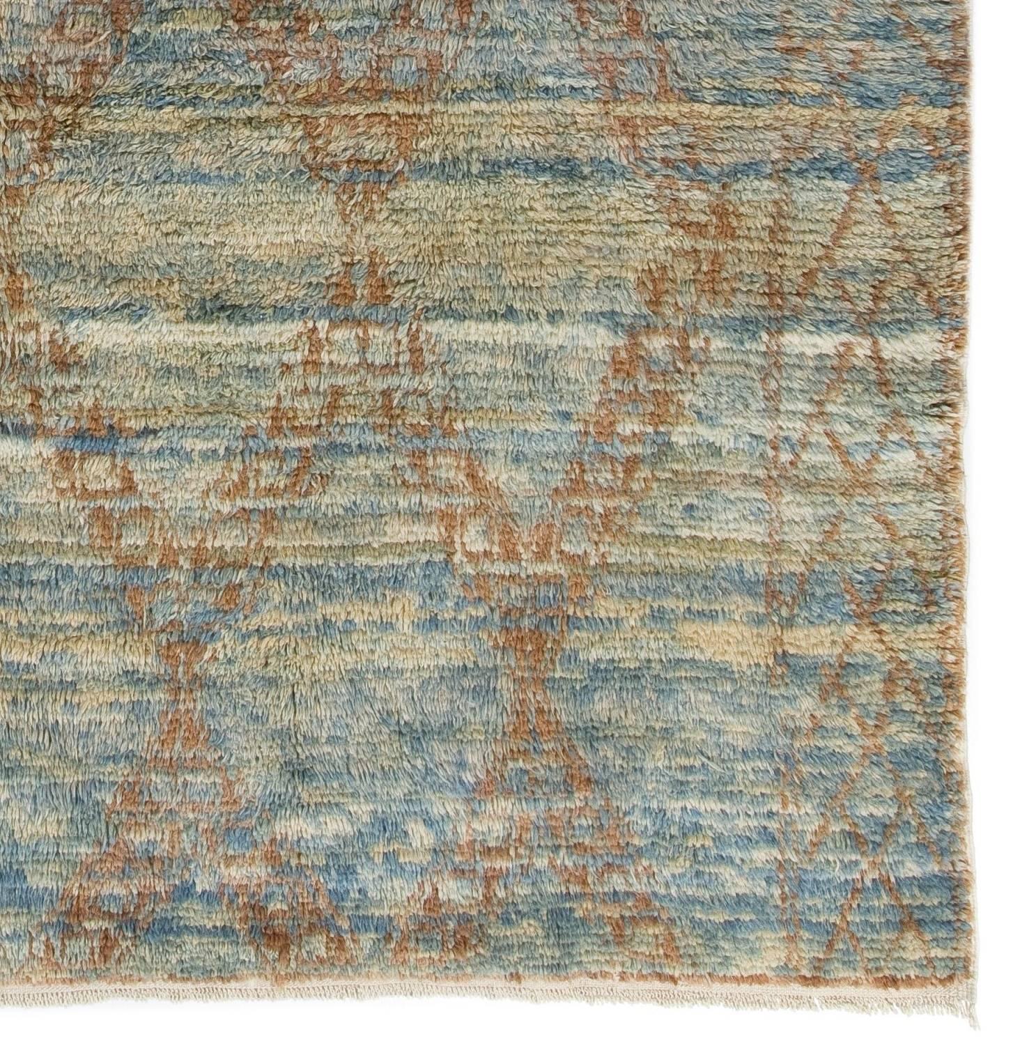 blue moroccan rug 8x10