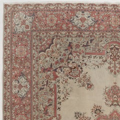 9x11.7 Ft One-of-a-Kind Turkish Hereke Rug, Traditional Hand-Knotted Wool Carpet