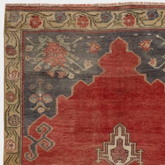 4.6x11 Ft Traditional Vintage Hand-Knotted Red Turkish Runner Rug, 100% Wool