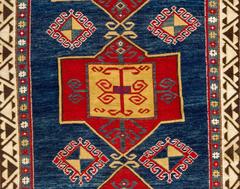 Large Antique Fachralo Kazak Rug, circa 1880