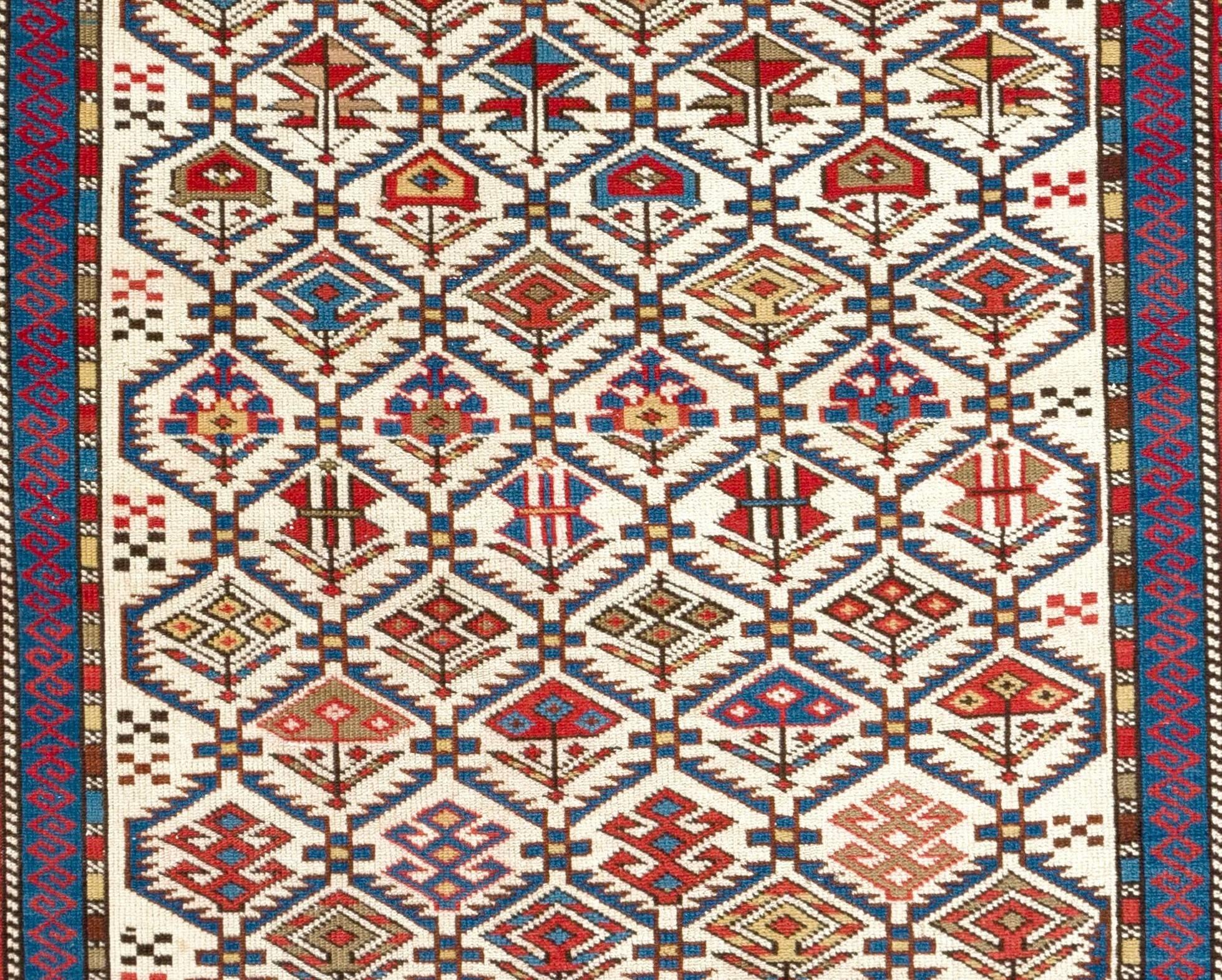 Fine antique Caucasian Shirvan rug.