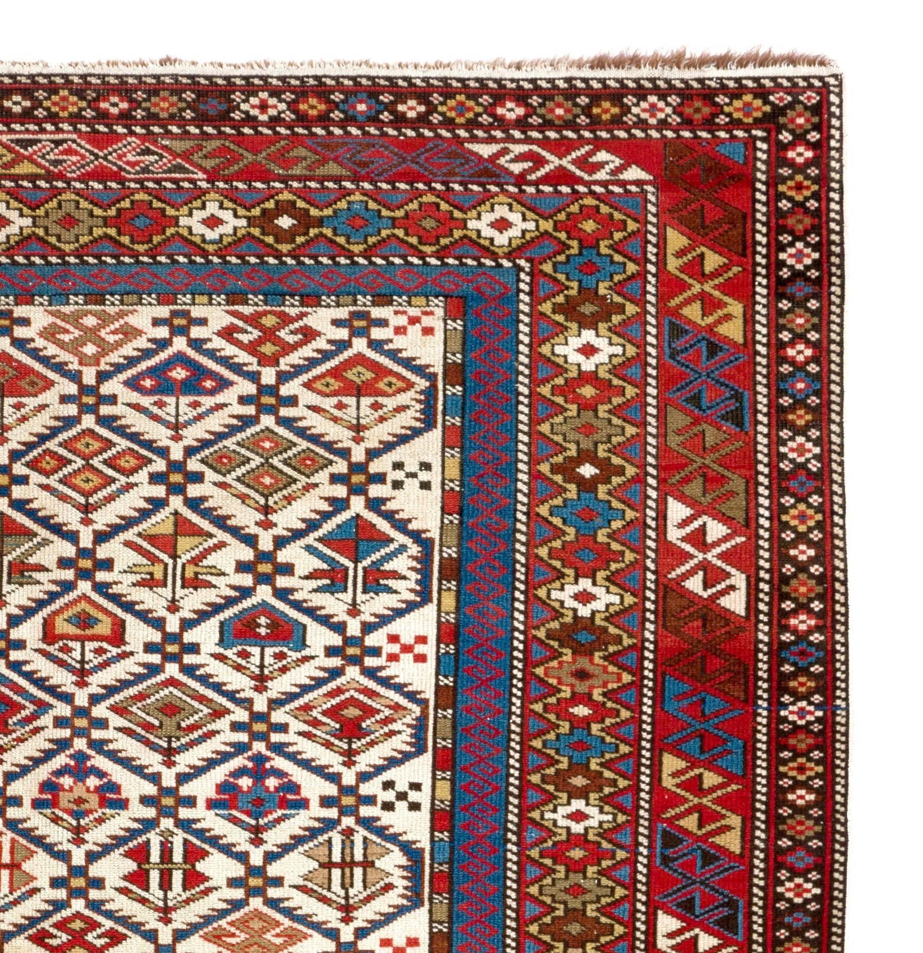 Tribal Fine Antique Caucasian Shirvan Rug