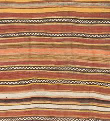 Striped Vintage Turkish Kilim Runner