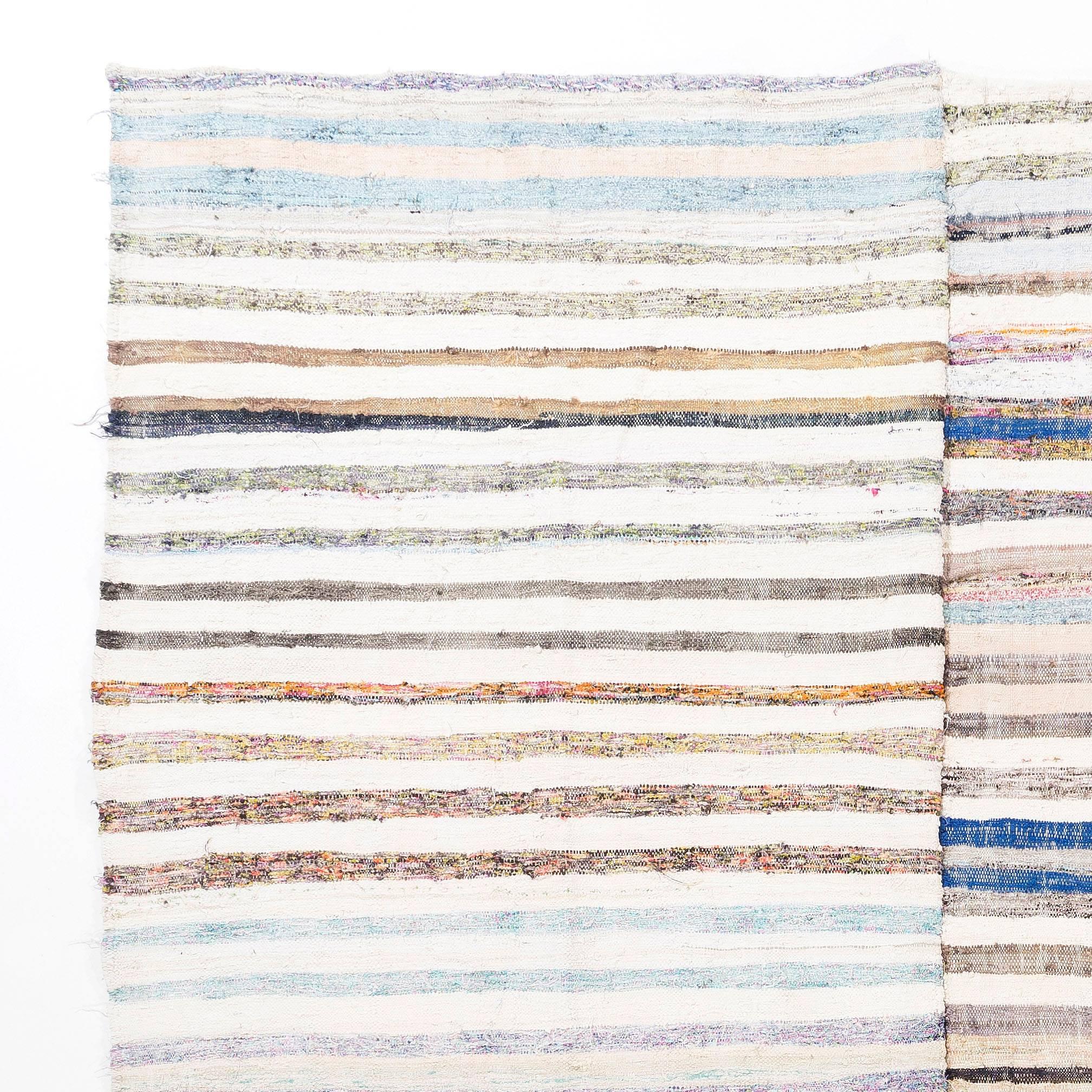 These authentic flat-weaves (Kilims) from Eastern Turkey were handwoven by Nomads, circa mid-20th century to be used as floor coverings in their tents and winter homes. They were made to use for everyday life rather than re-sale and export purposes