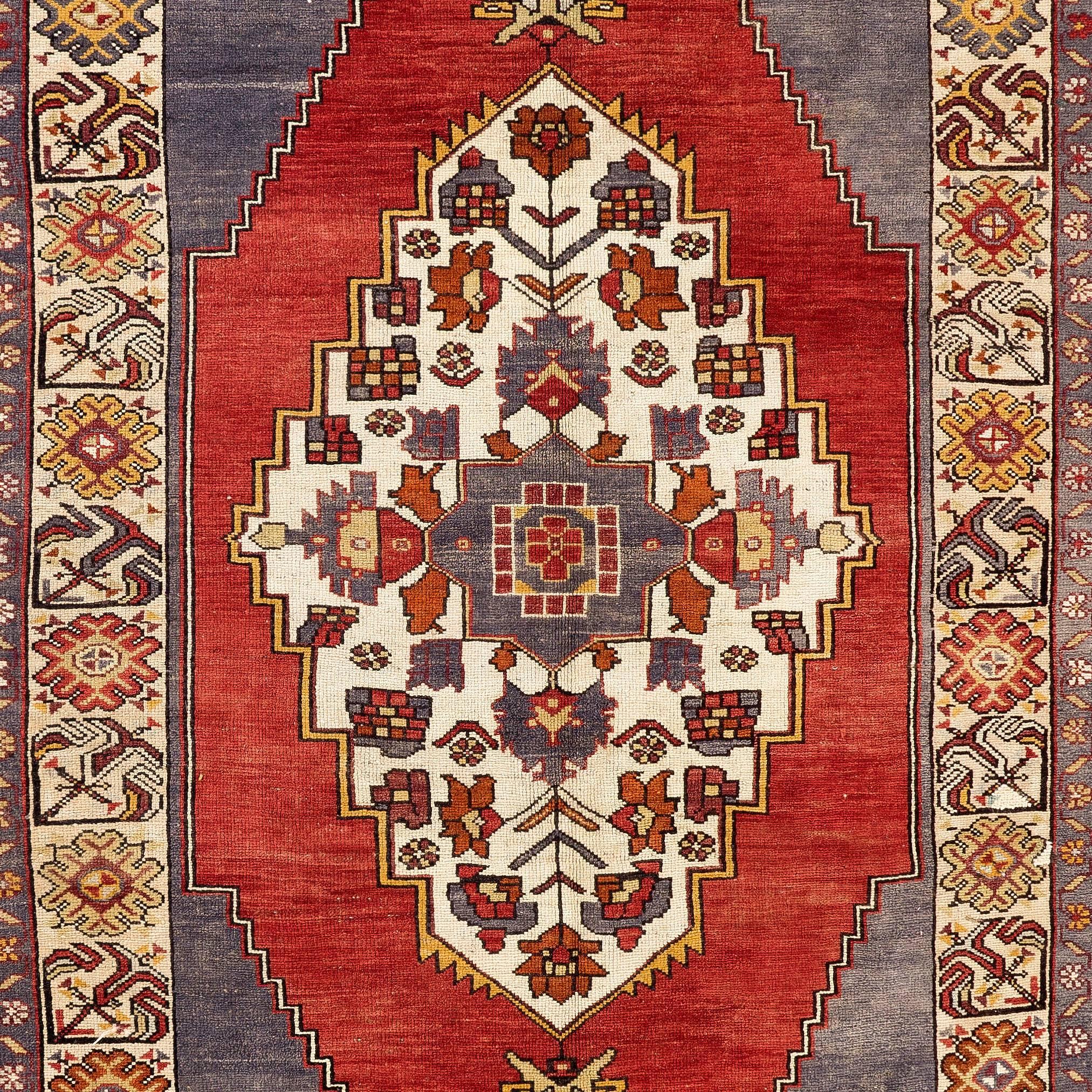 Turkish Central Anatolian Tashpinar Village Rug