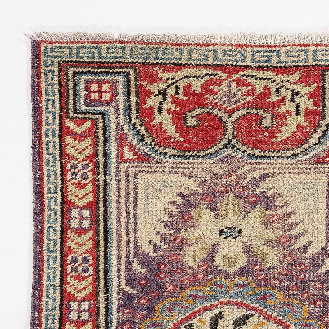 Vintage Tibetan rug or doormat.