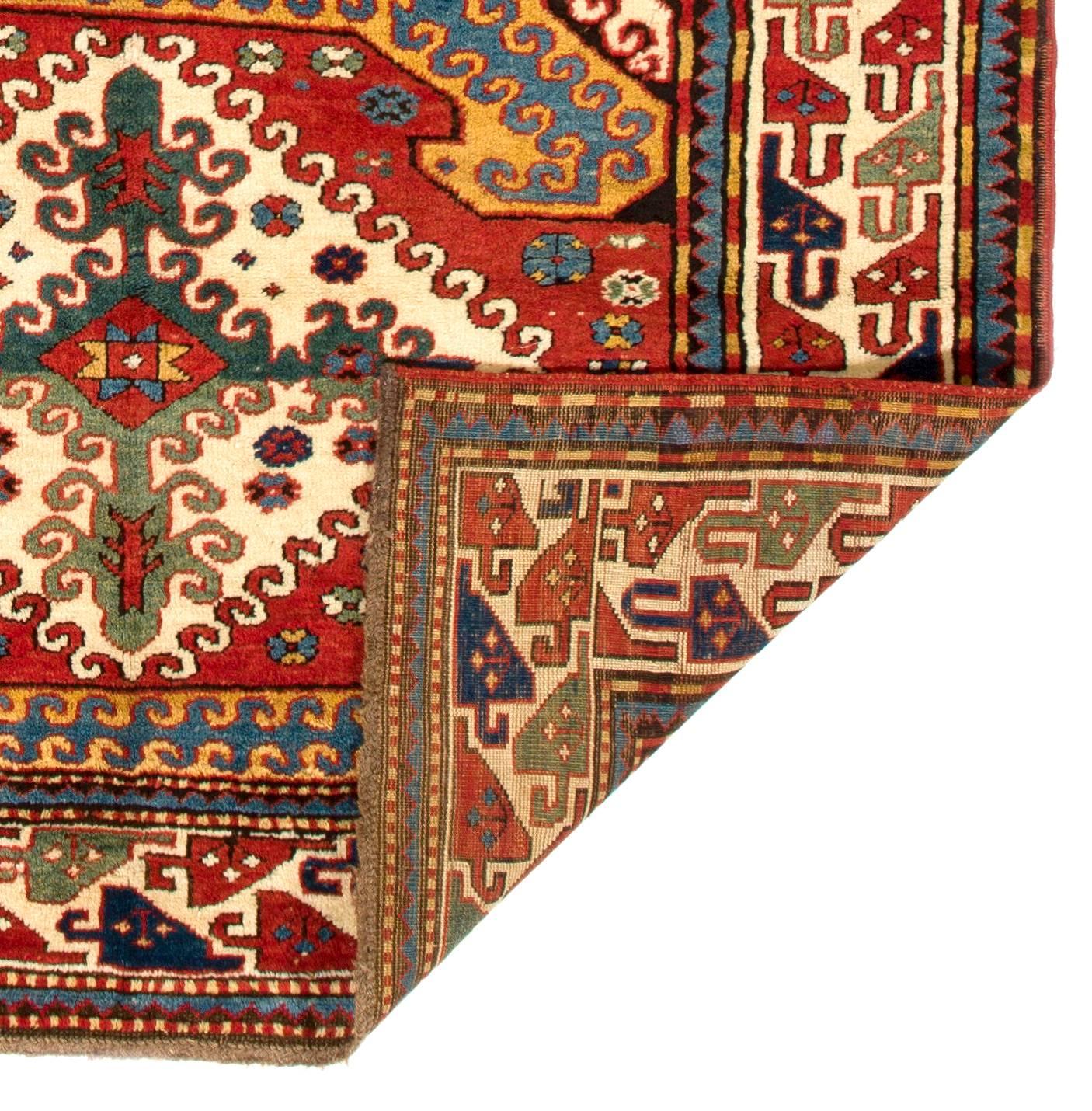 Exceptional antique Caucasian Karabagh Chelaberd rug.