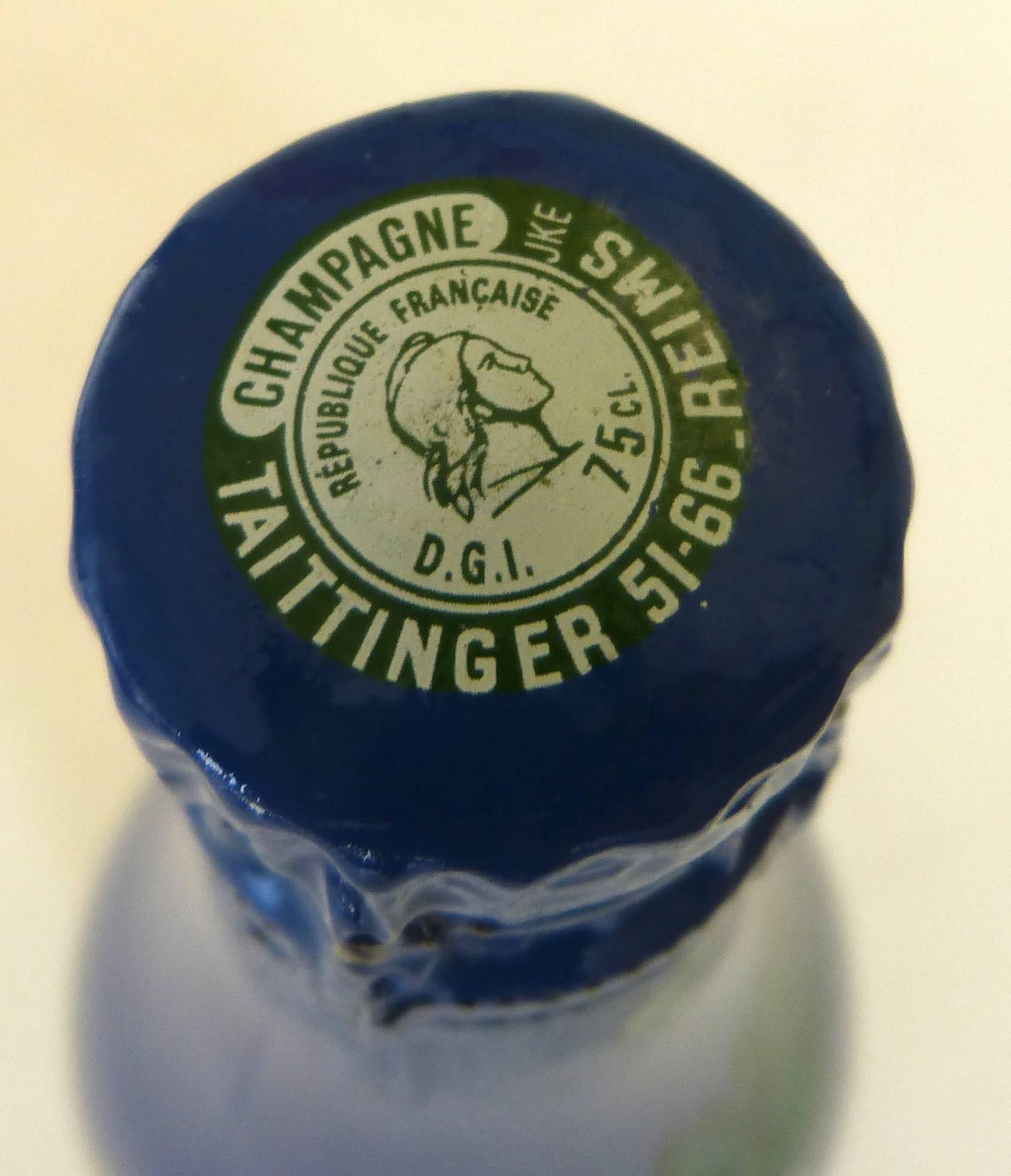 Original Roy Lichtenstein Champagne Bottle for  Taittinger Collection 1985 For Sale 3