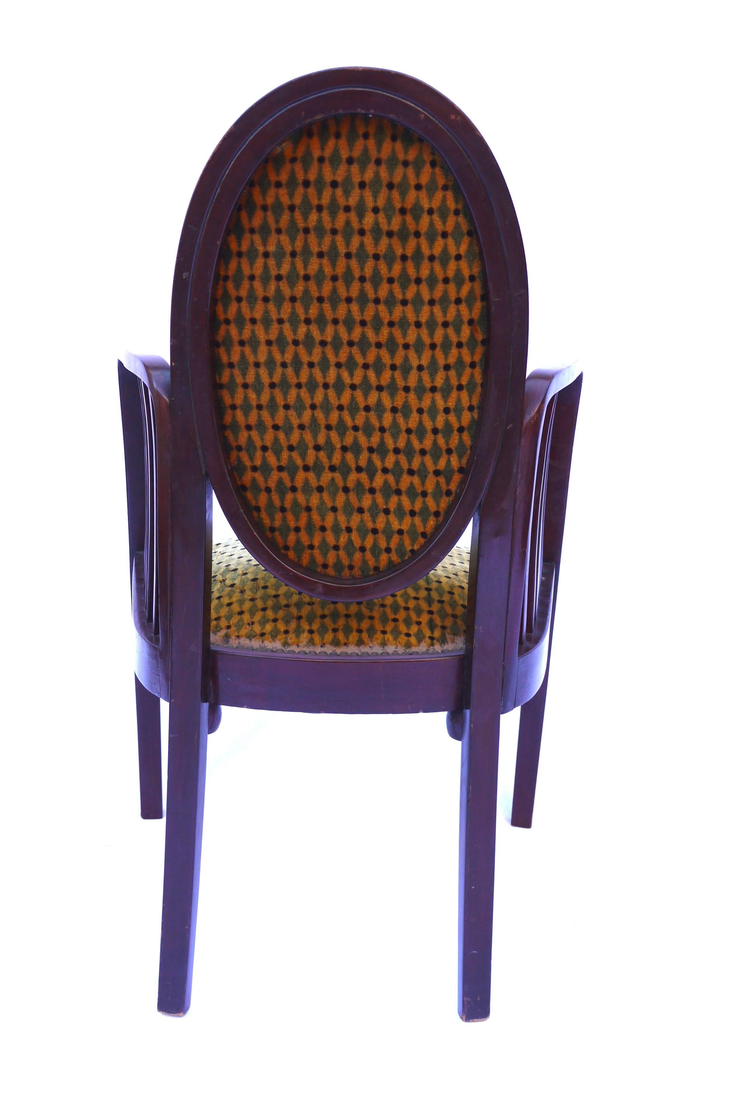 Vienna Secession Armchair in Bentwood by Josef Hoffmann, Manufactured by J & J Kohn, Vienna