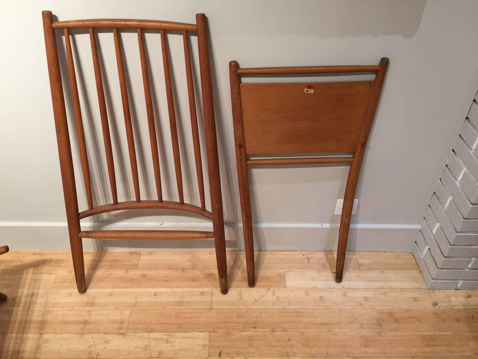 Swedish Pair of Congo Chairs by Alf Svensson, Haga Fors, Sweden, 1954