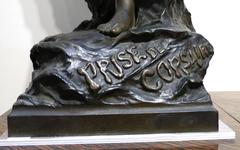 Bronze Sculpture "Prisoner of Pirates" by E. Villanis, France, 1900, Art Nouveau