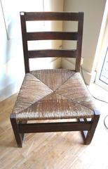 Victor Courtray Chair "Fireside, " French Bask Art Deco, 1940