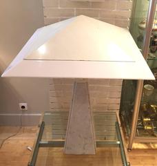 Oversized Marble Lamp by Cini Boeri, Model "Abat Jour", Arteluce, Italy, 1975